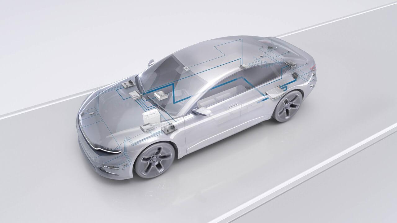 A zónákra épülő architektúrával és 48 voltos technológiával rendelkező robusztus fedélzeti hálózatok biztosítják a stabil energiaellátást.