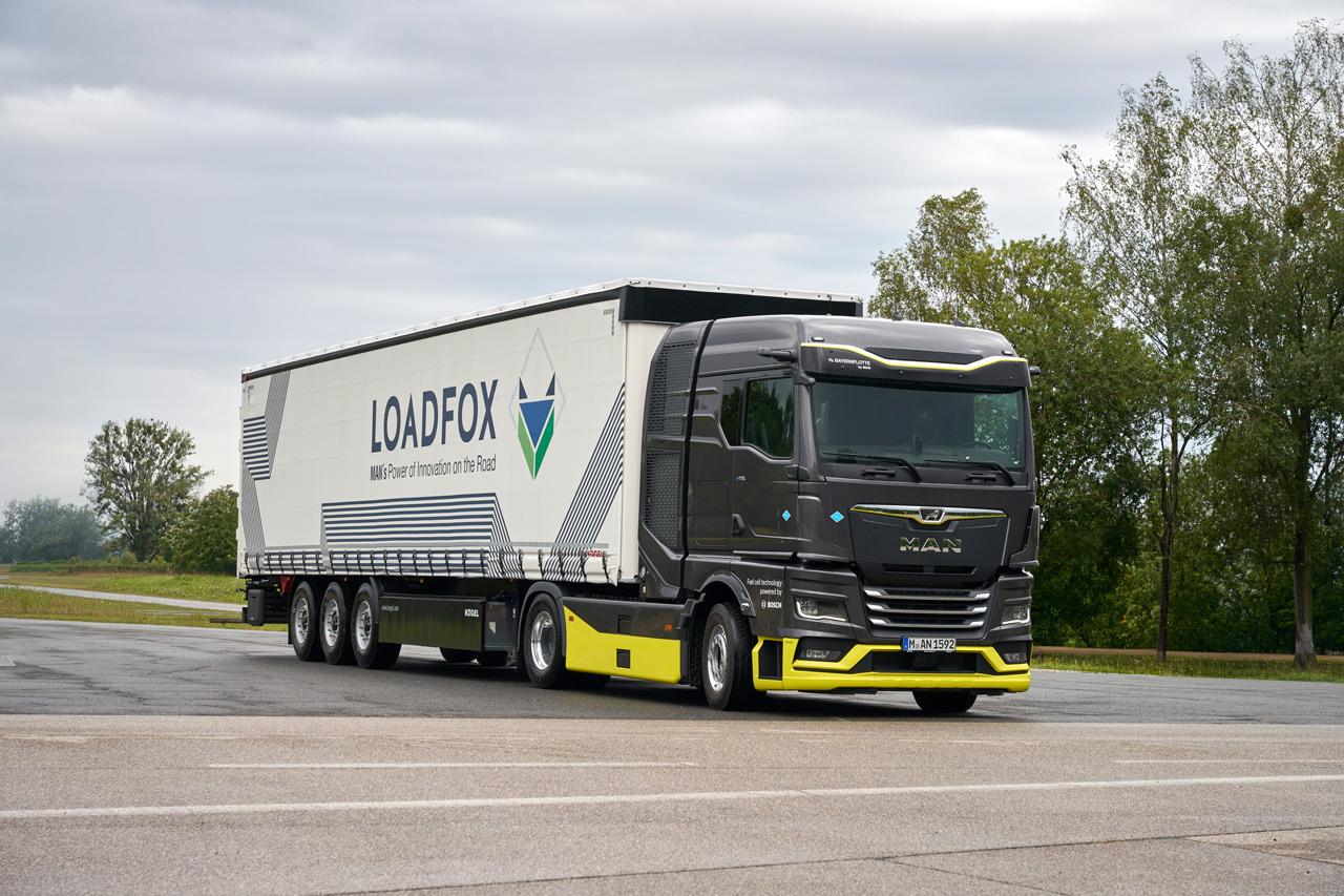 A LoadFox Transport Solutions logisztikai vállalat által üzemeltetett járművek az MAN ellátási láncában dolgoznak